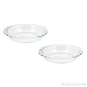 Pyrex Easy Grab 9.5 Inch Pie Plate (pack of 2) - B00TFRRTUI